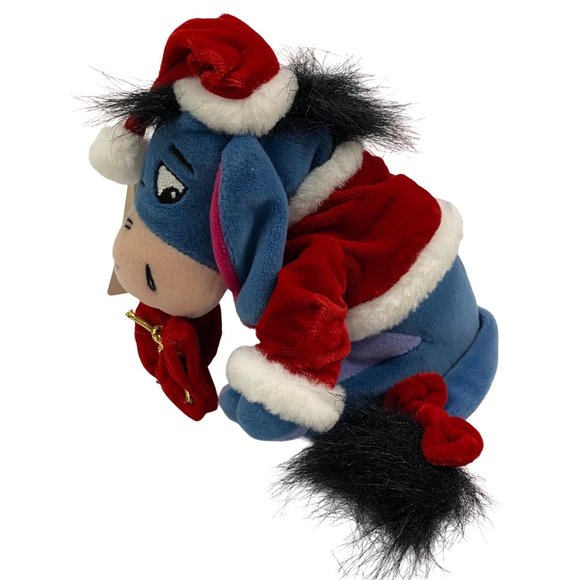 Disney Santa Eeyore Holiday Bag of Joy Mini Bean Bag Plush 8” - Picture 7 of 9